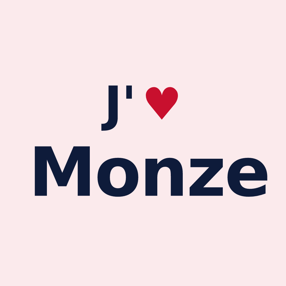 Magnet personnalisé Monze — design J'aime Monze