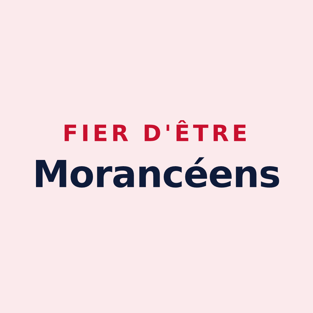 Magnet « Fier d'être Morancéens » — design pour Morancé