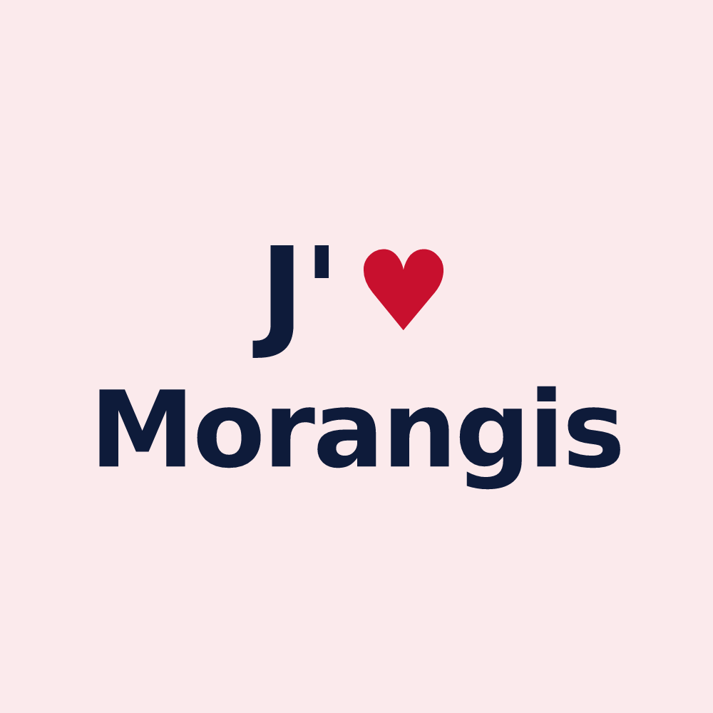 Magnet personnalisé Morangis — design J'aime Morangis