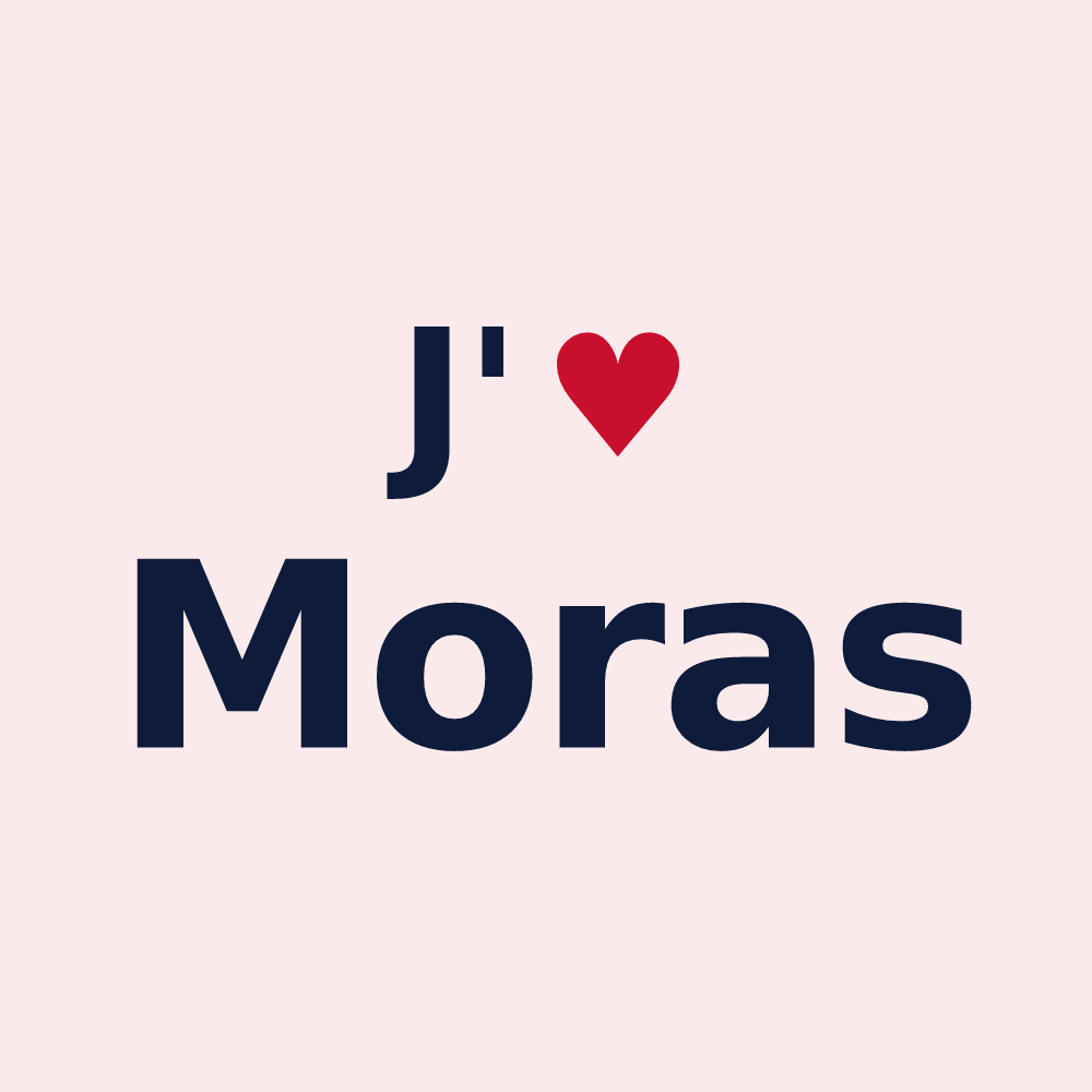 Magnet personnalisé Moras — design J'aime Moras
