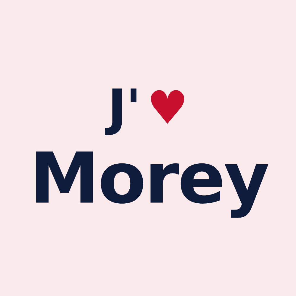 Magnet personnalisé Morey — design J'aime Morey