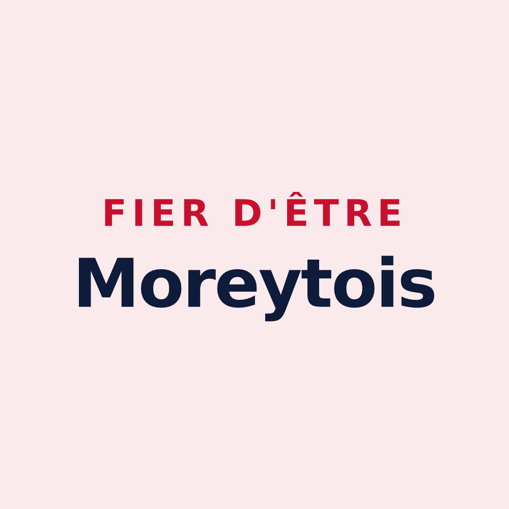 Magnet « Fier d'être Moreytois » — design pour Morey