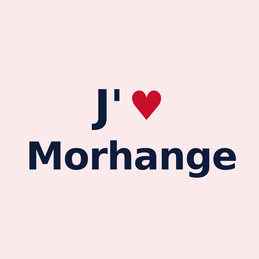 Magnet personnalisé Morhange — design J'aime Morhange