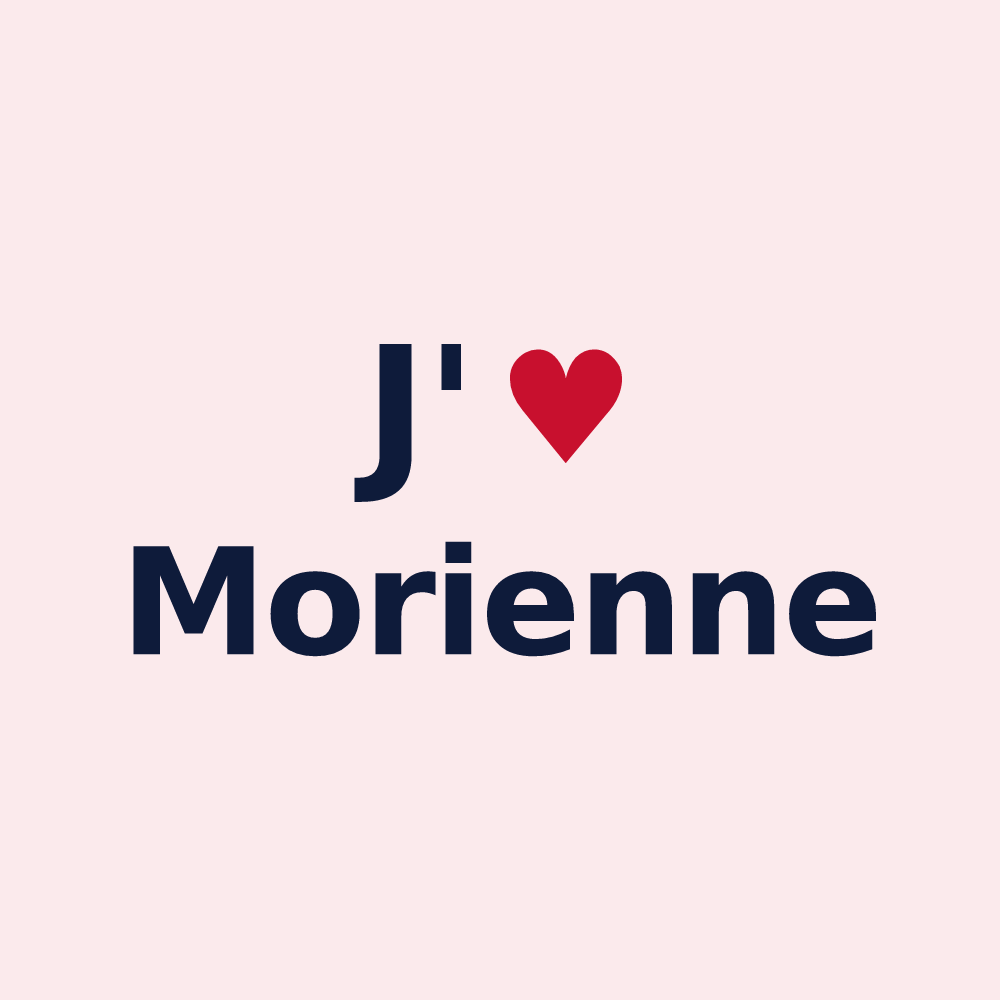 Magnet personnalisé Morienne — design J'aime Morienne