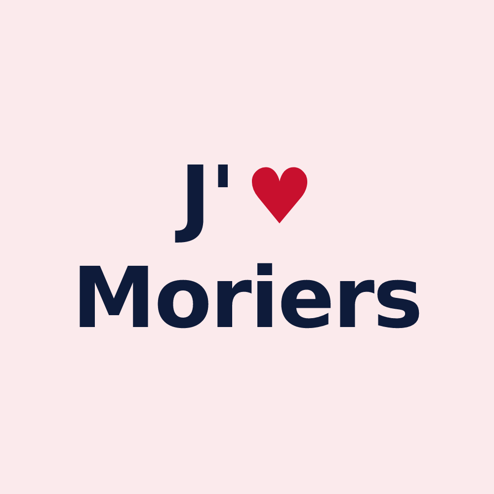Magnet personnalisé Moriers — design J'aime Moriers