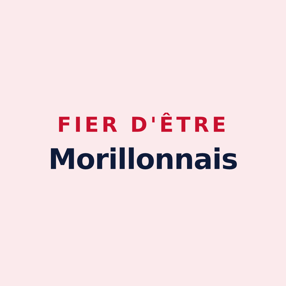 Magnet « Fier d'être Morillonnais » — design pour Morillon