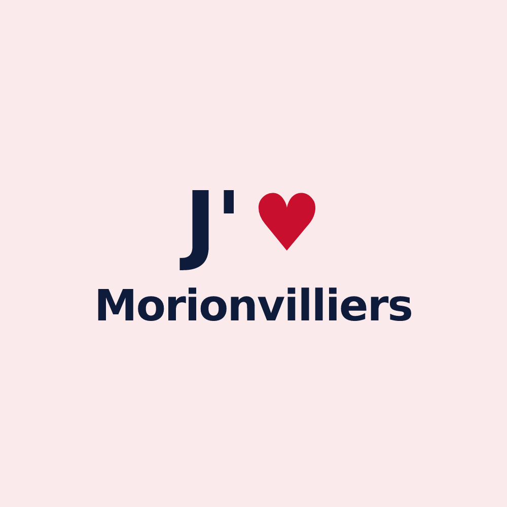Magnet personnalisé Morionvilliers — design J'aime Morionvilliers