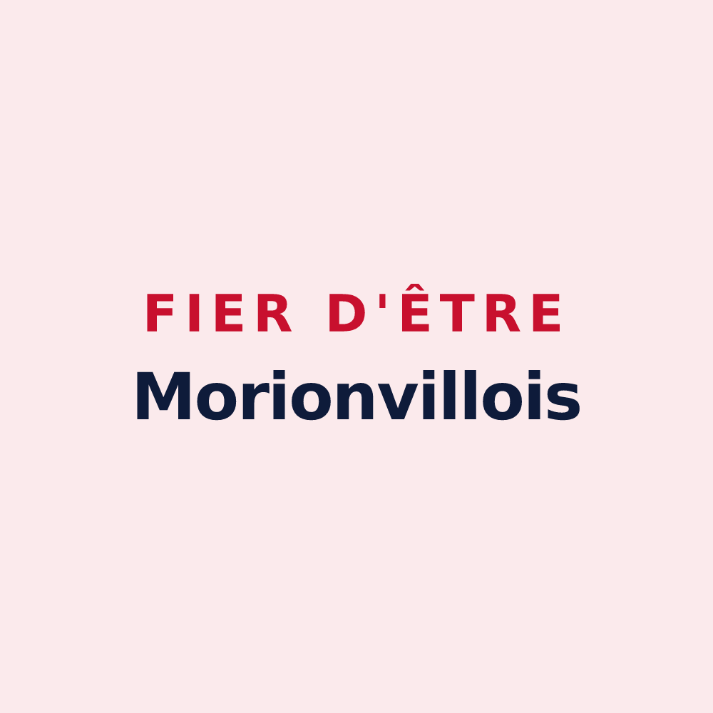 Magnet « Fier d'être Morionvillois » — design pour Morionvilliers
