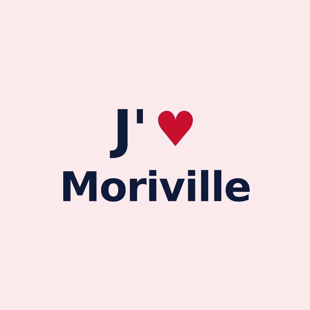 Magnet personnalisé Moriville — design J'aime Moriville