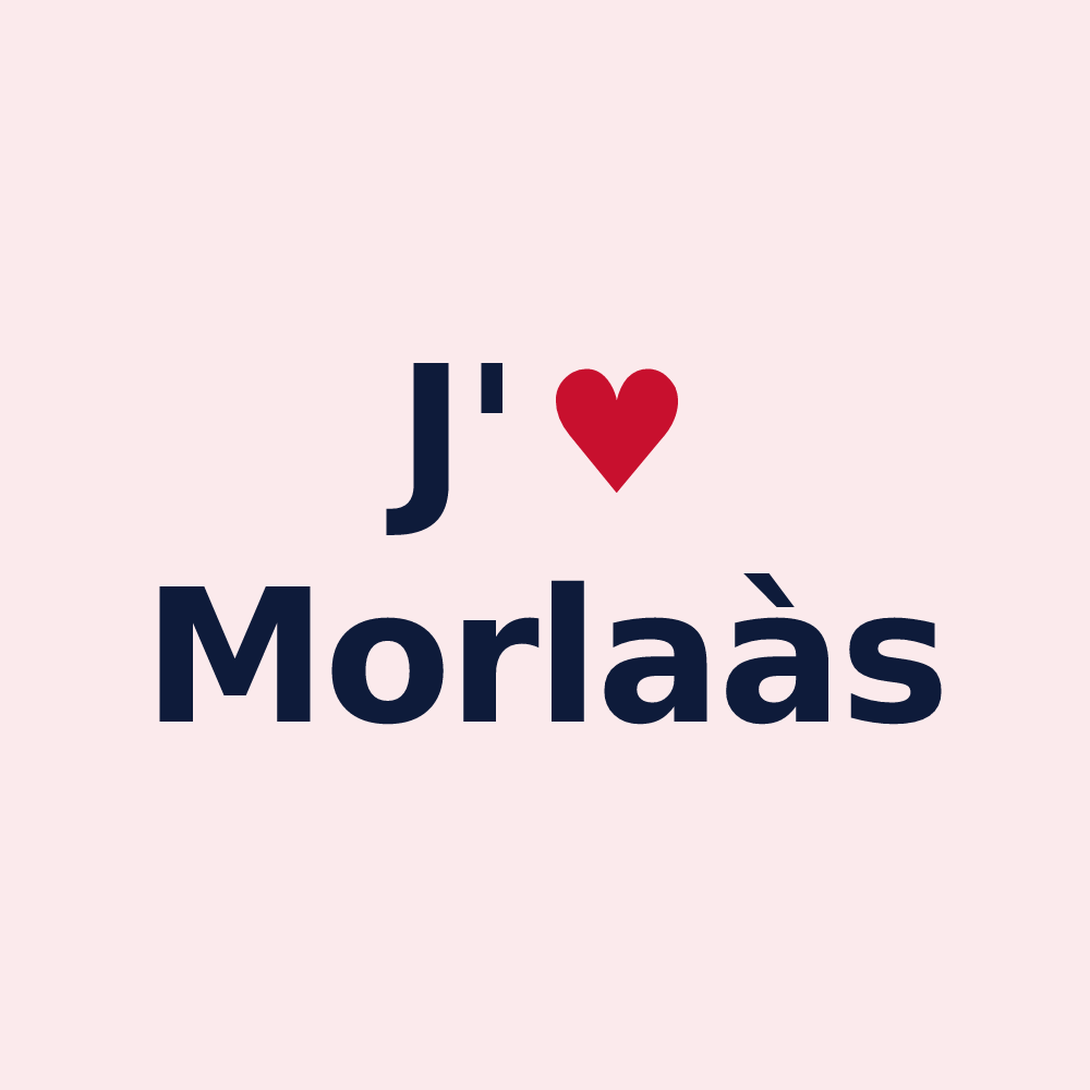 Magnet personnalisé Morlaàs — design J'aime Morlaàs