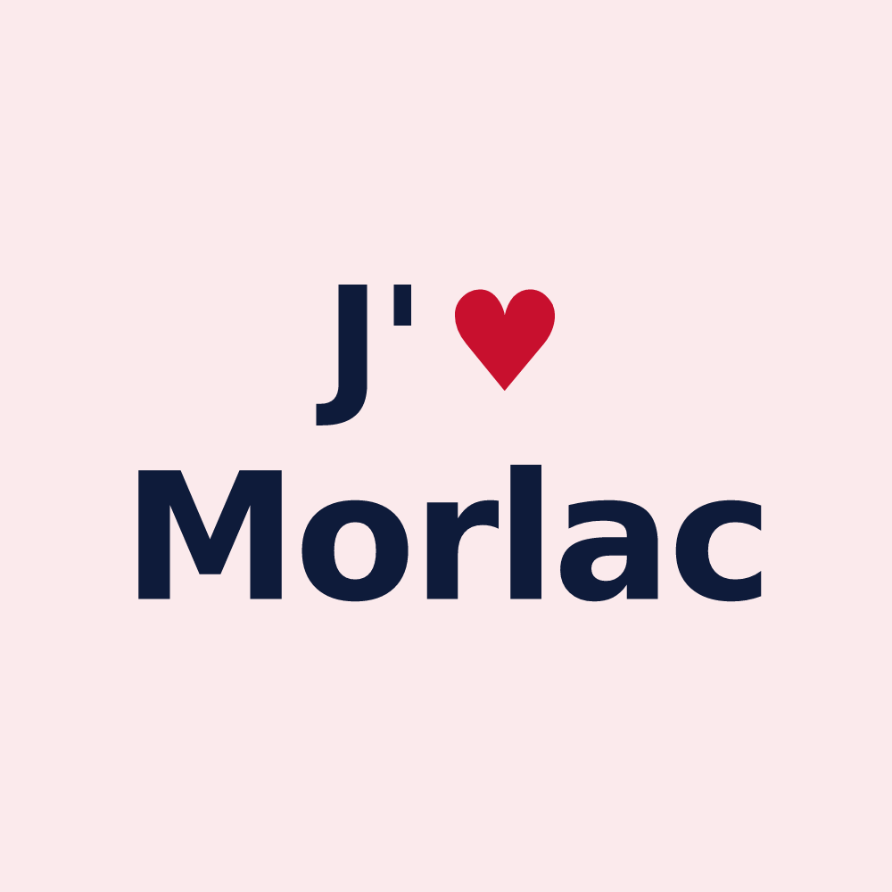 Magnet personnalisé Morlac — design J'aime Morlac