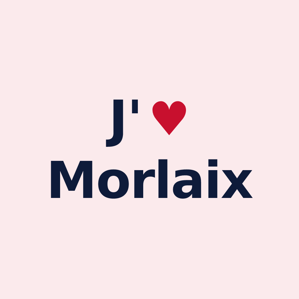 Magnet personnalisé Morlaix — design J'aime Morlaix