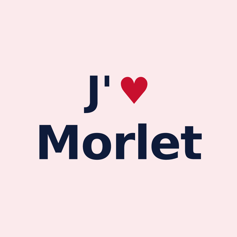 Magnet personnalisé Morlet — design J'aime Morlet