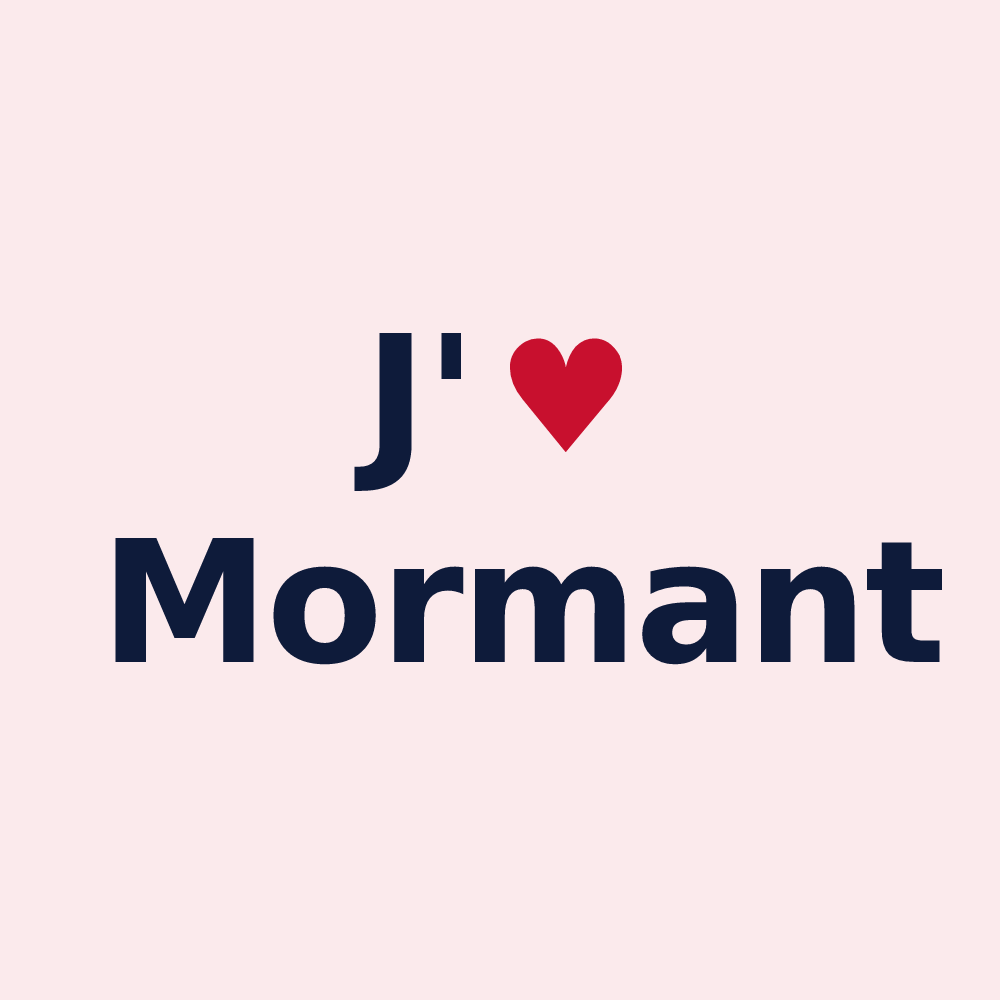 Magnet personnalisé Mormant — design J'aime Mormant