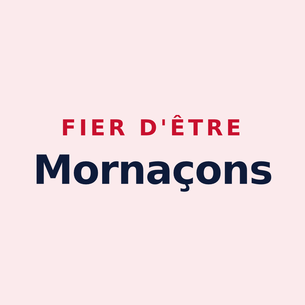 Magnet « Fier d'être Mornaçons » — design pour Mornac-sur-Seudre