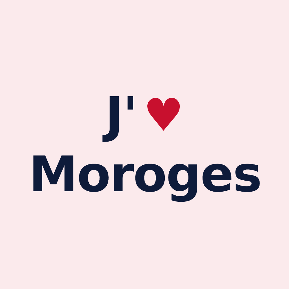 Magnet personnalisé Moroges — design J'aime Moroges