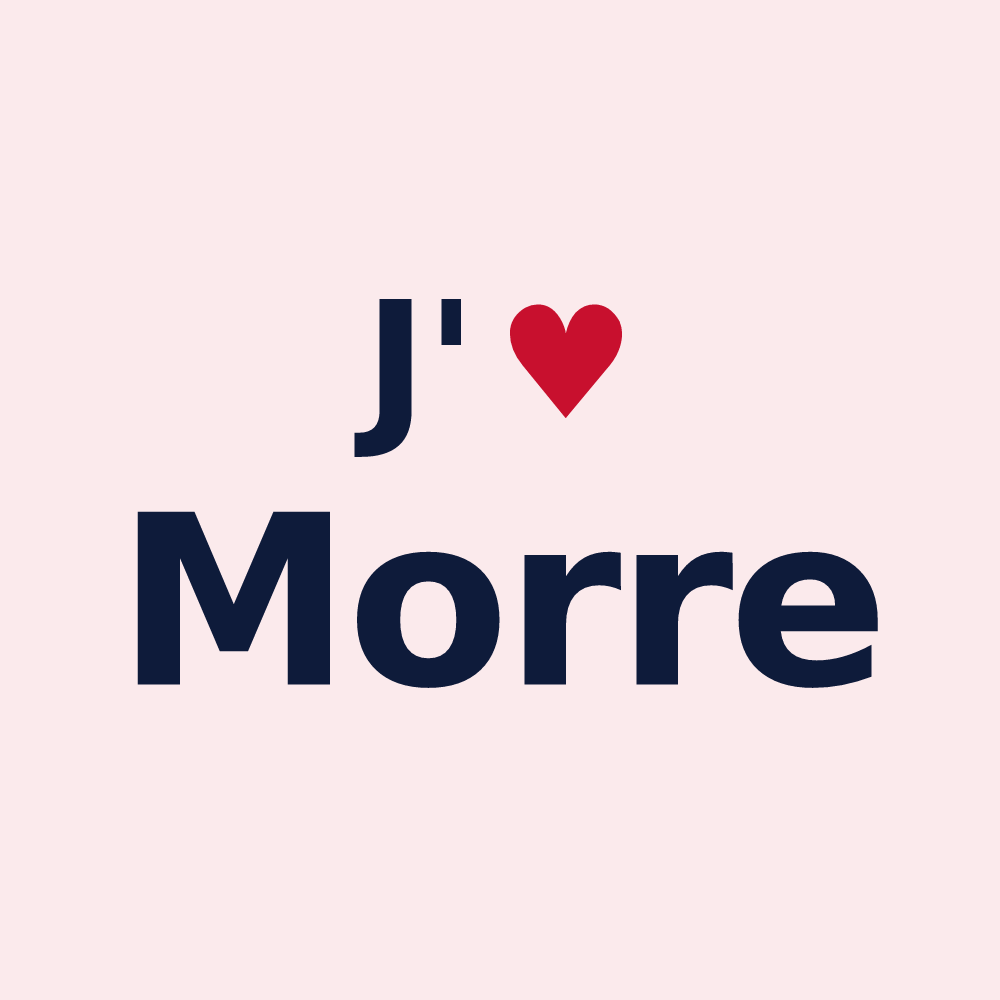 Magnet personnalisé Morre — design J'aime Morre