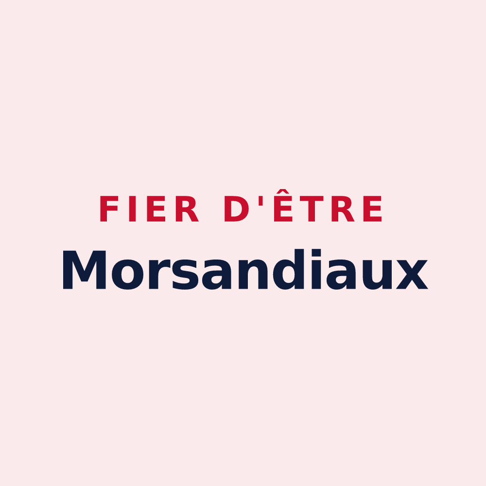 Magnet « Fier d'être Morsandiaux » — design pour Morsang-sur-Seine
