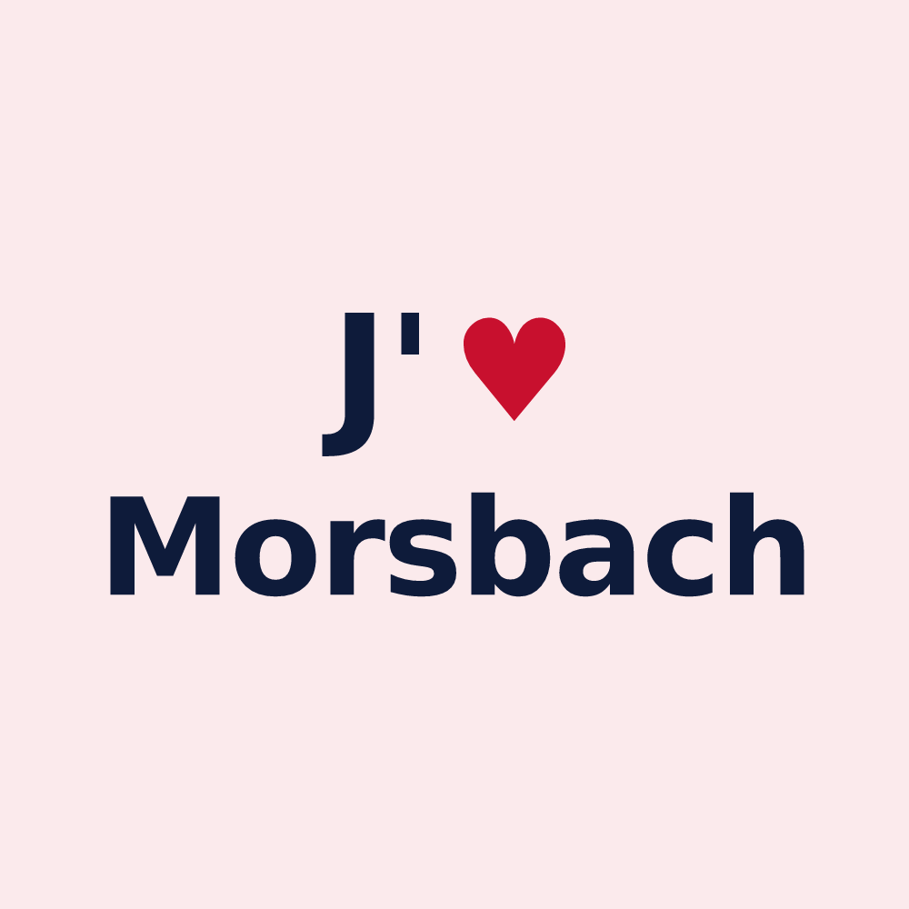Magnet personnalisé Morsbach — design J'aime Morsbach