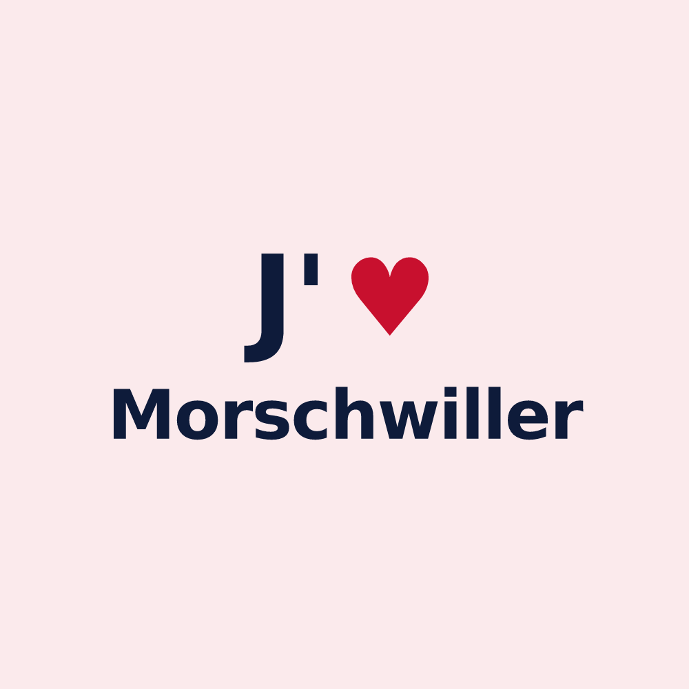 Magnet personnalisé Morschwiller — design J'aime Morschwiller
