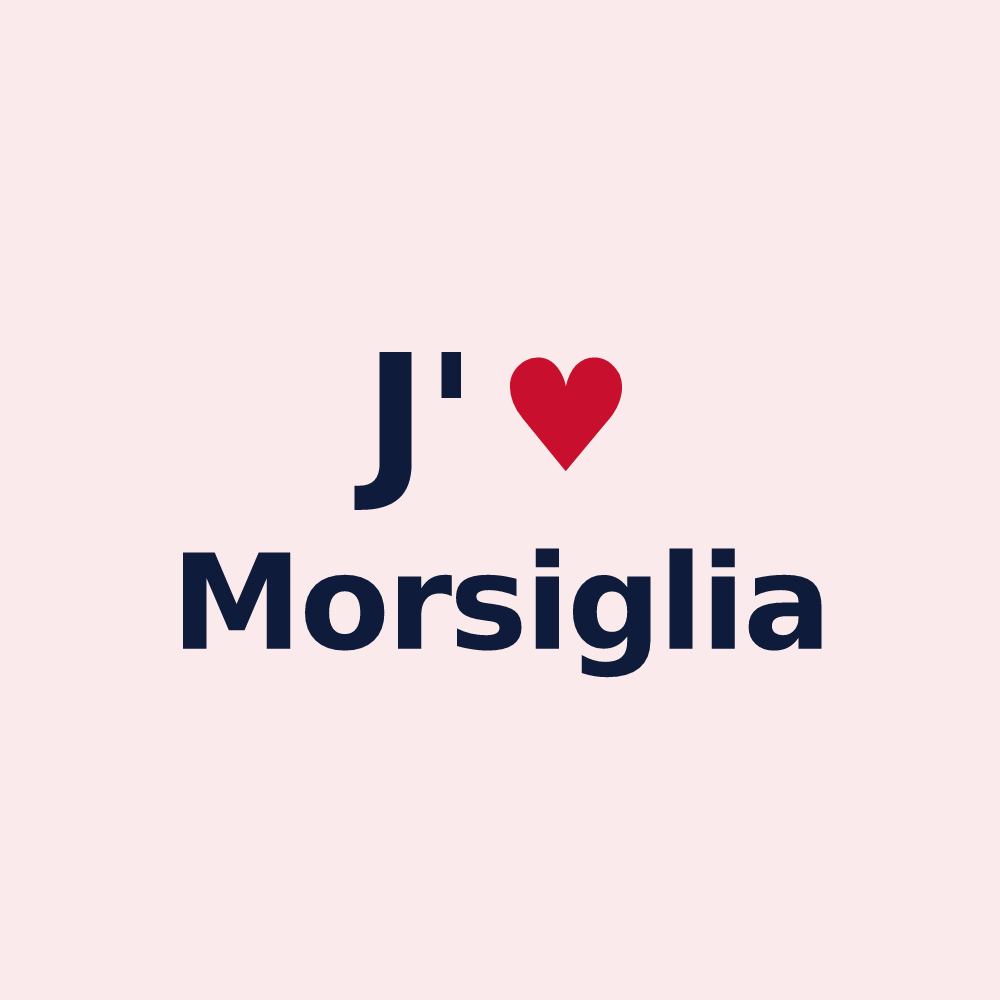 Magnet personnalisé Morsiglia — design J'aime Morsiglia