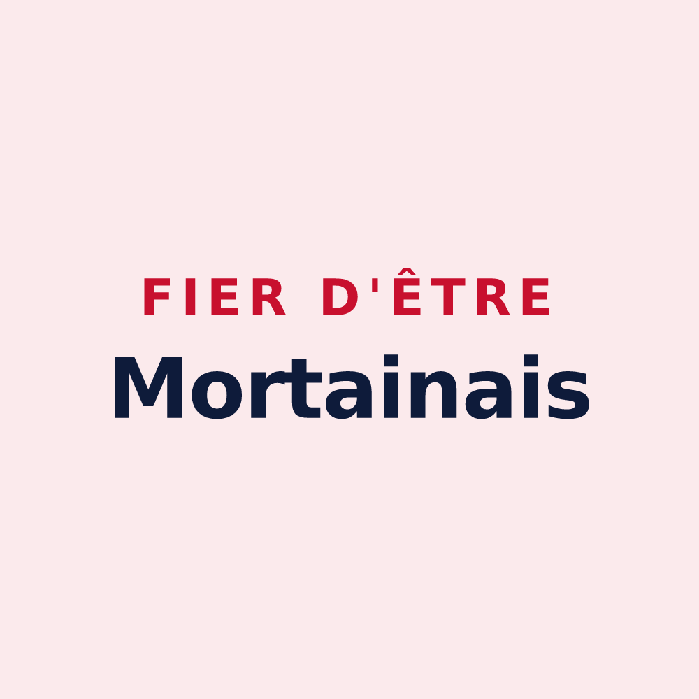 Magnet « Fier d'être Mortainais » — design pour Mortain-Bocage