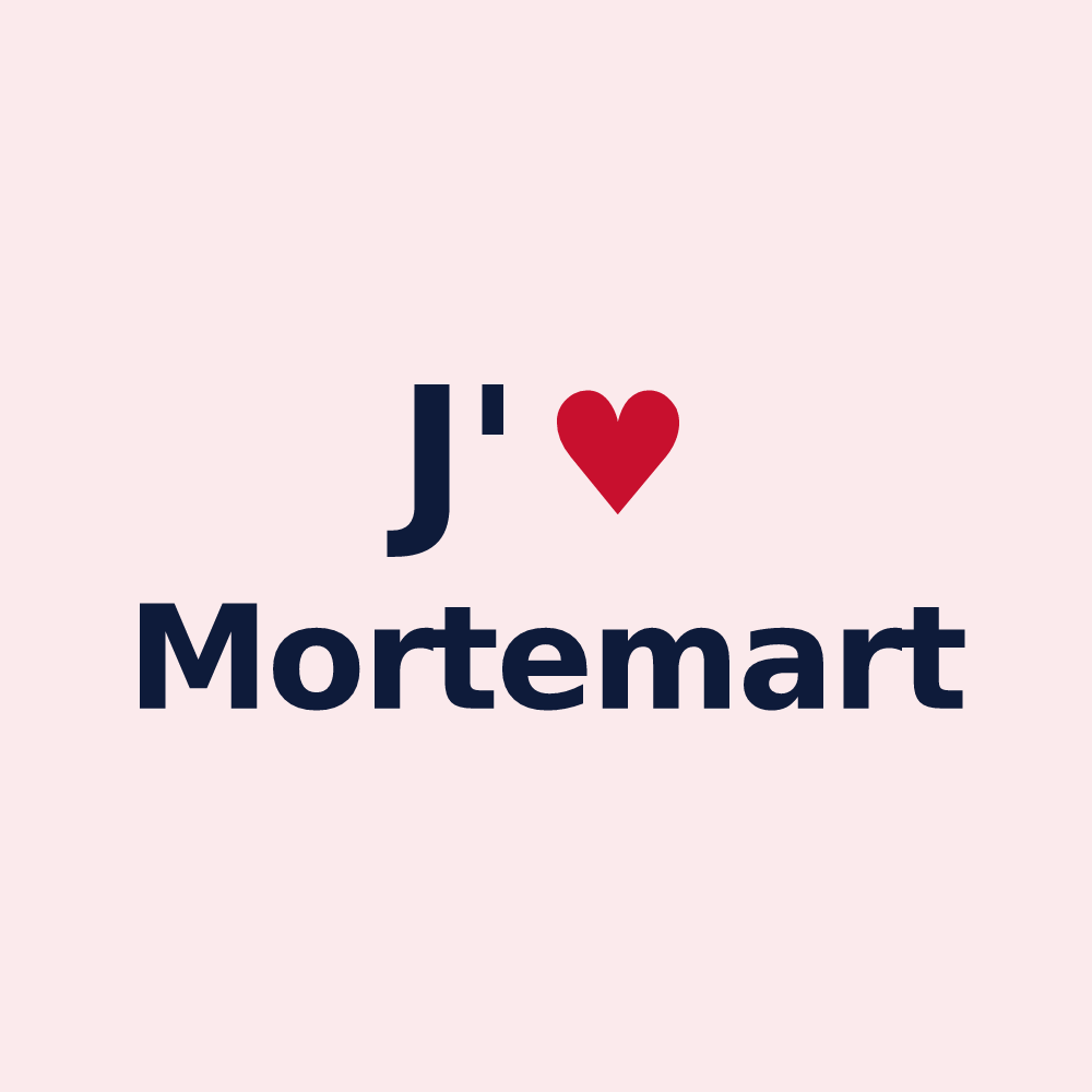 Magnet personnalisé Mortemart — design J'aime Mortemart