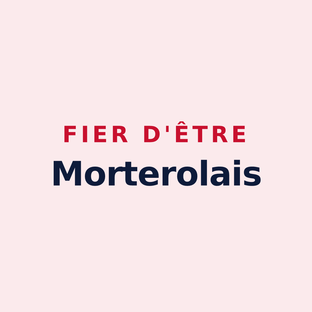 Magnet « Fier d'être Morterolais » — design pour Mortroux