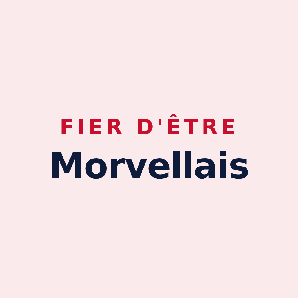 Magnet « Fier d'être Morvellais » — design pour Morvillars