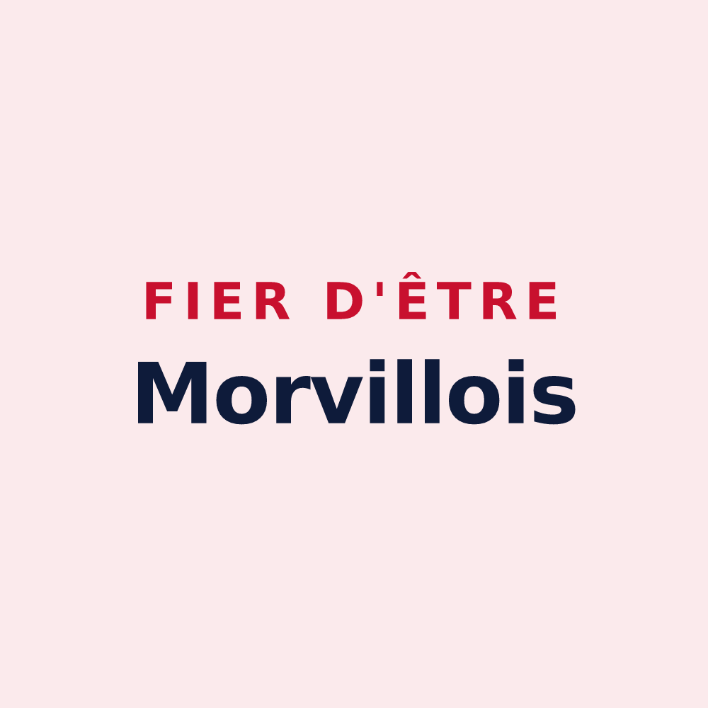 Magnet « Fier d'être Morvillois » — design pour Morville-sur-Seille
