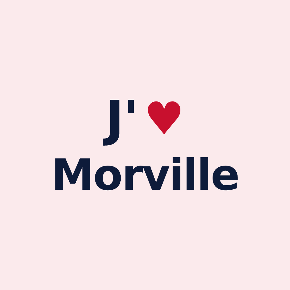 Magnet personnalisé Morville — design J'aime Morville