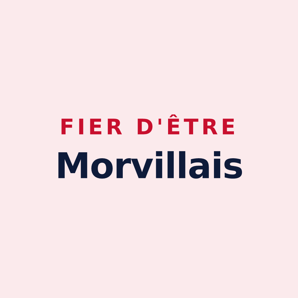 Magnet « Fier d'être Morvillais » — design pour Morville