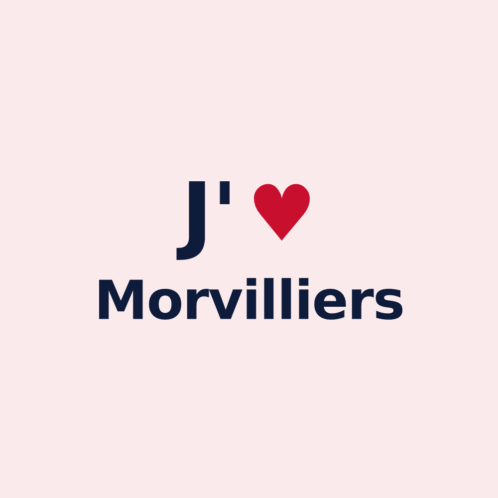 Magnet personnalisé Morvilliers — design J'aime Morvilliers