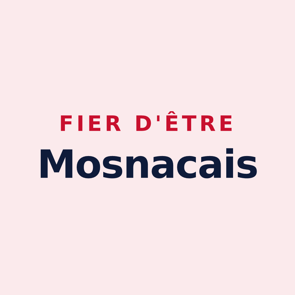 Magnet « Fier d'être Mosnacais » — design pour Mosnac