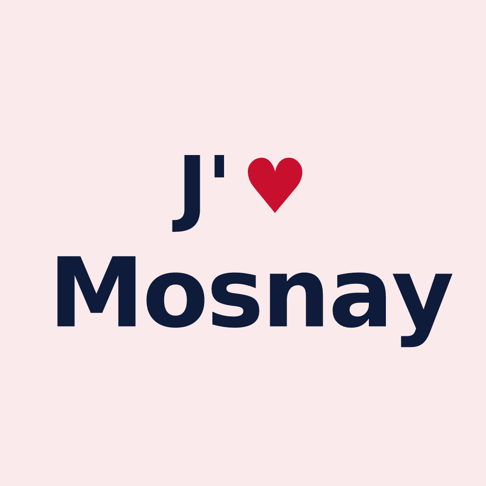 Magnet personnalisé Mosnay — design J'aime Mosnay