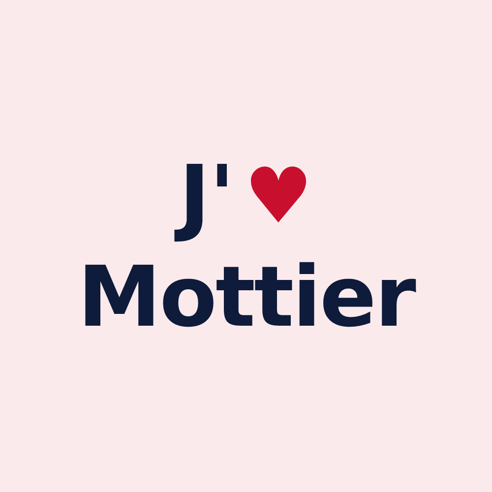 Magnet personnalisé Mottier — design J'aime Mottier