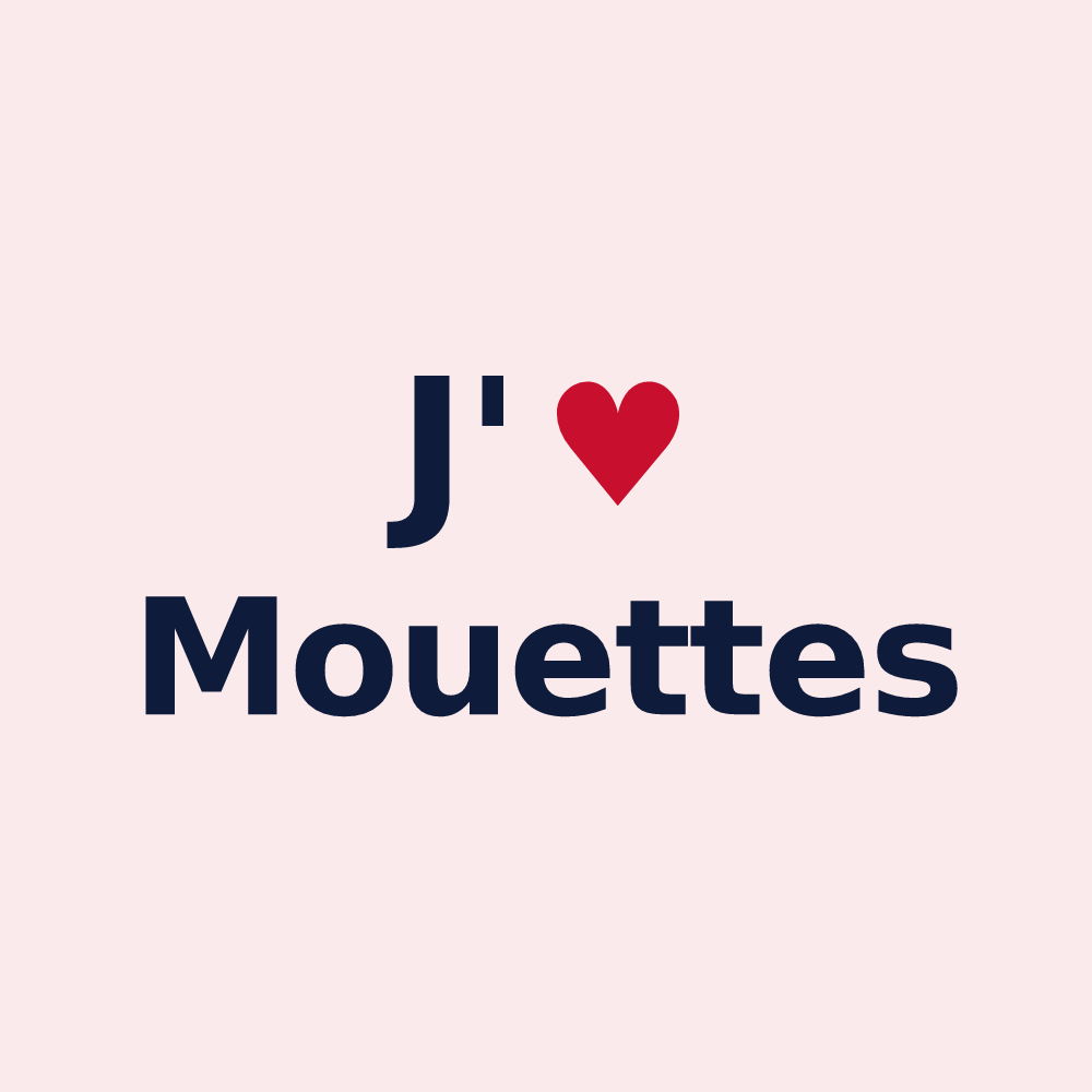 Magnet personnalisé Mouettes — design J'aime Mouettes
