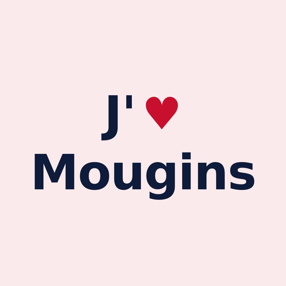 Magnet personnalisé Mougins — design J'aime Mougins