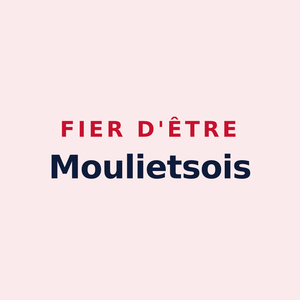 Magnet « Fier d'être Moulietsois » — design pour Mouliets-et-Villemartin