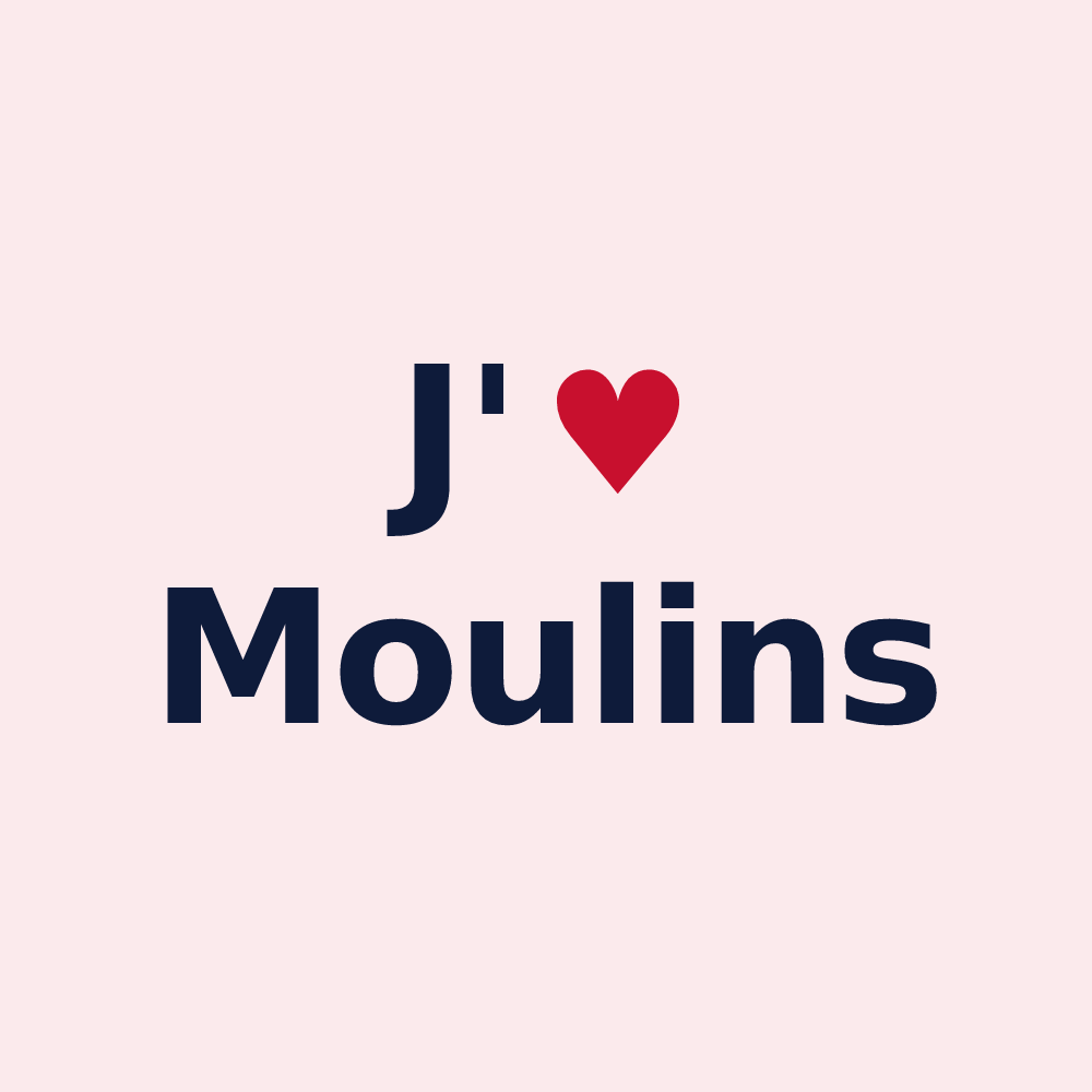 Magnet personnalisé Moulins — design J'aime Moulins