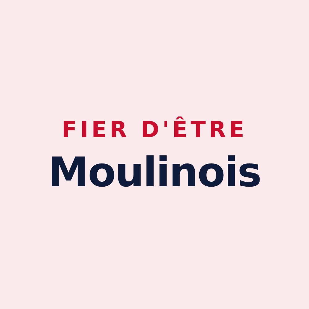 Magnet « Fier d'être Moulinois » — design pour Moulins-lès-Metz