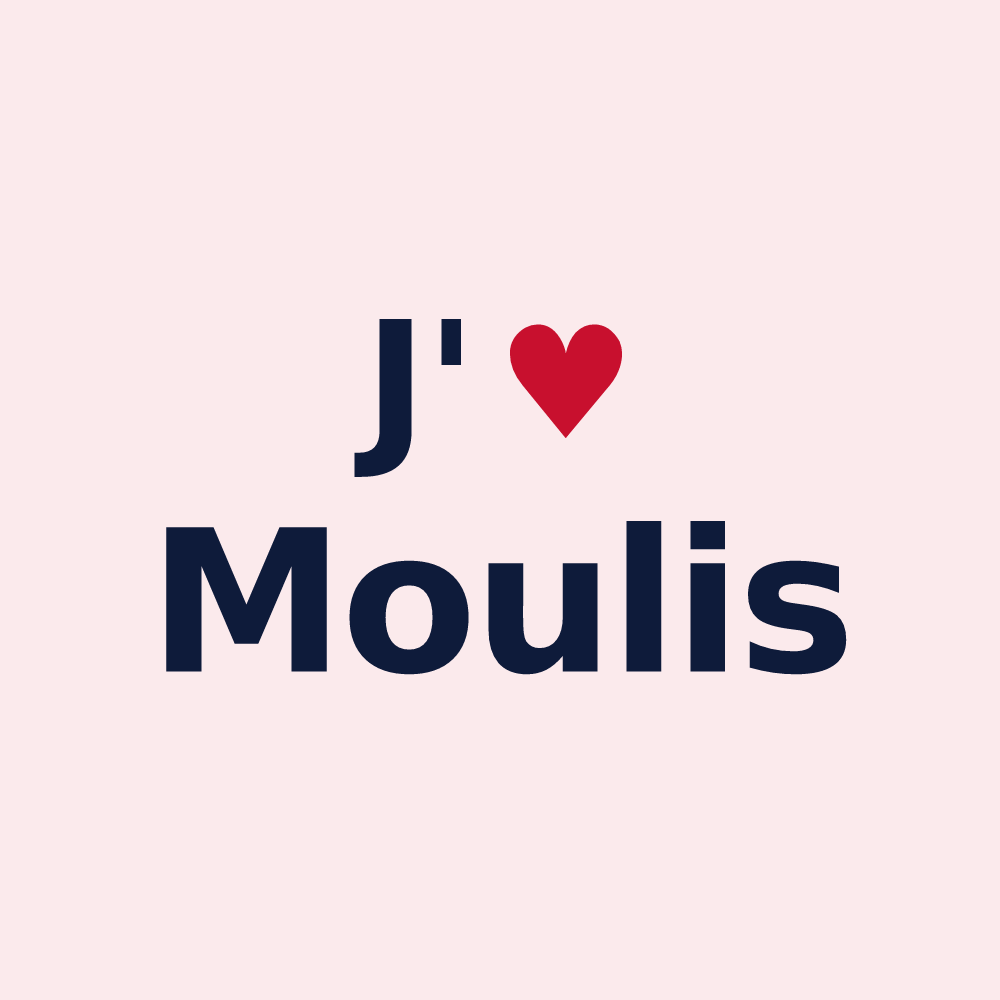 Magnet personnalisé Moulis — design J'aime Moulis