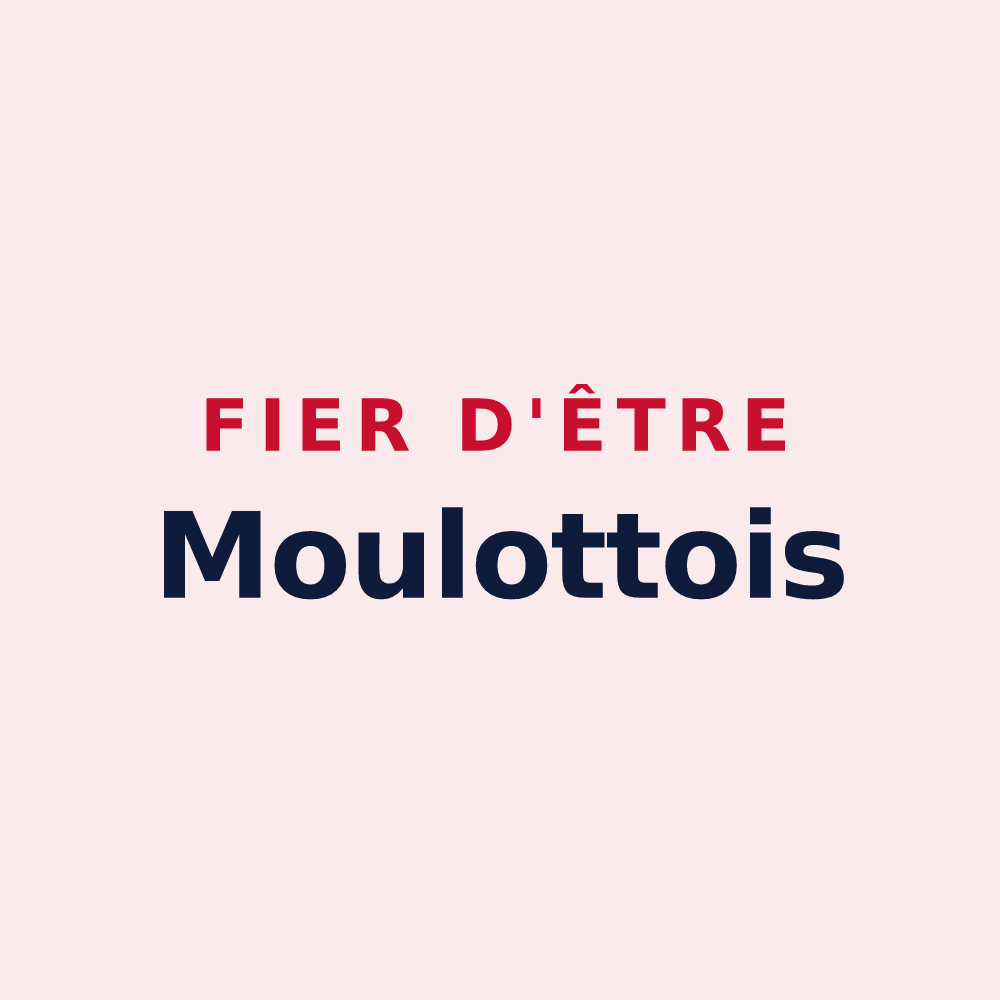 Magnet « Fier d'être Moulottois » — design pour Moulotte