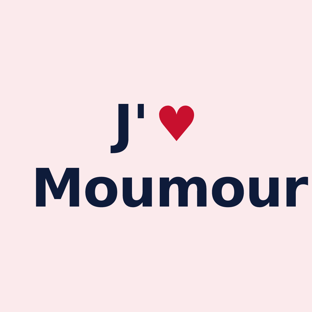 Magnet personnalisé Moumour — design J'aime Moumour