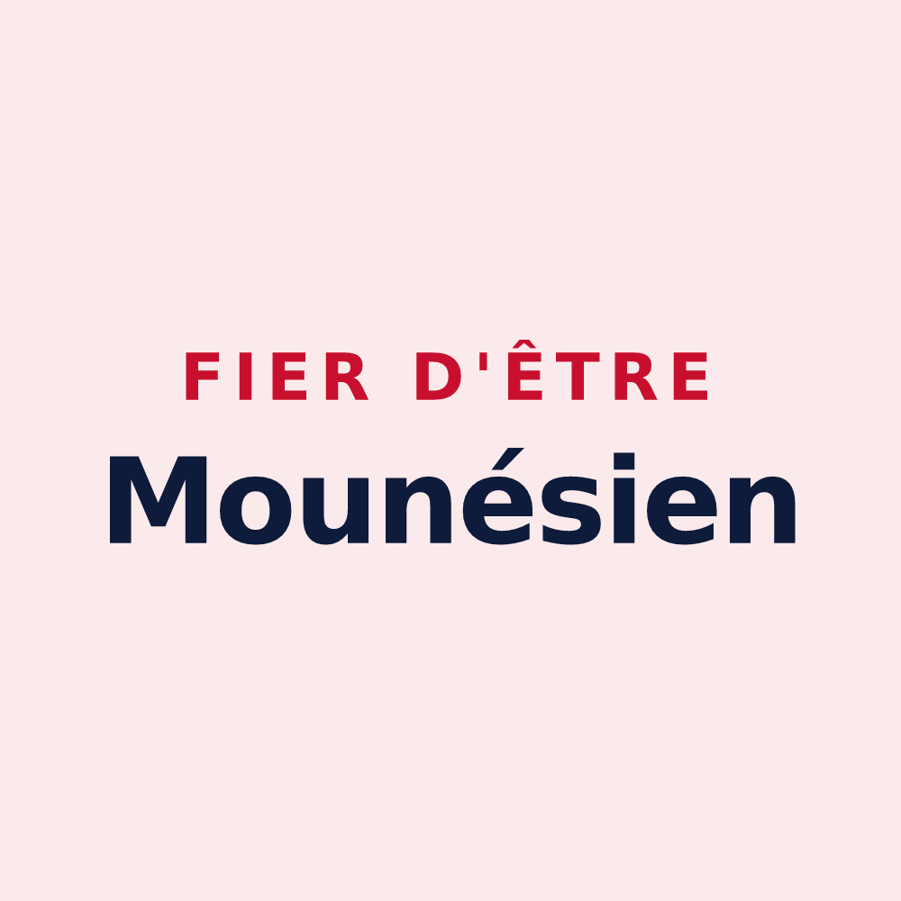 Magnet « Fier d'être Mounésien » — design pour Mounes-Prohencoux
