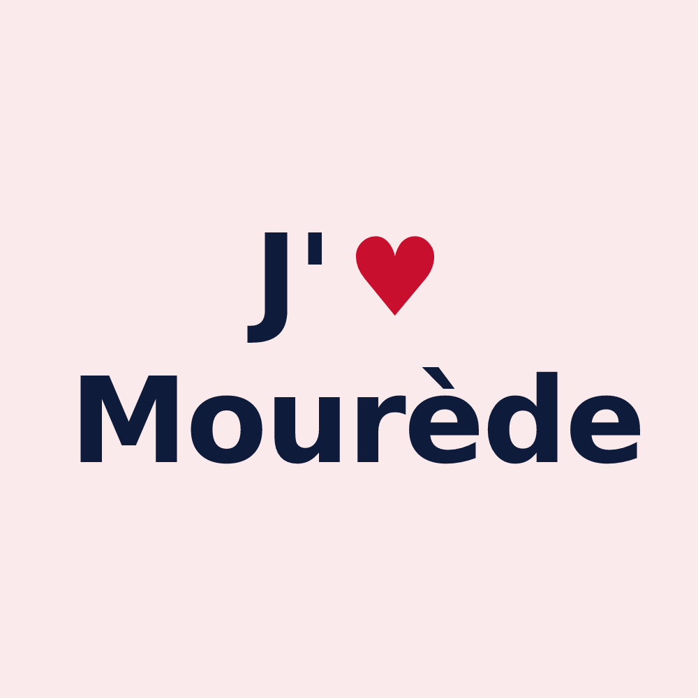 Magnet personnalisé Mourède — design J'aime Mourède
