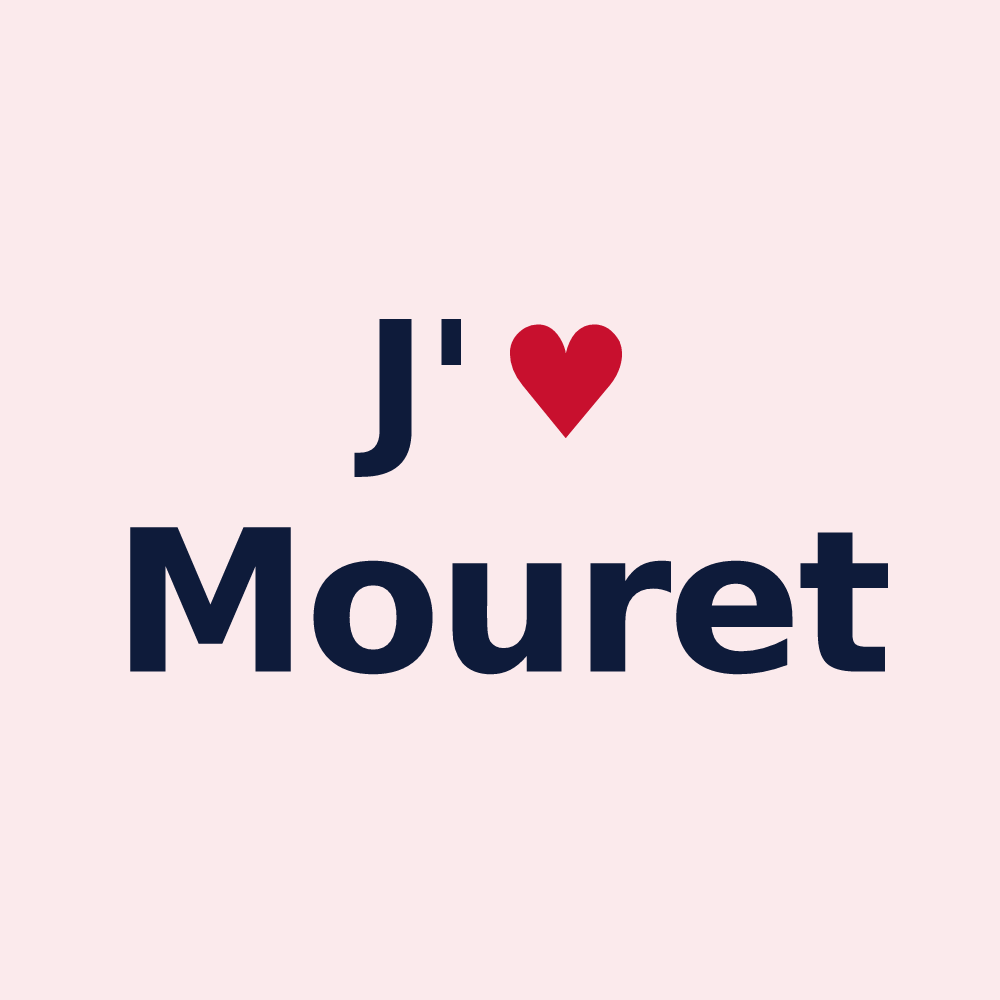 Magnet personnalisé Mouret — design J'aime Mouret