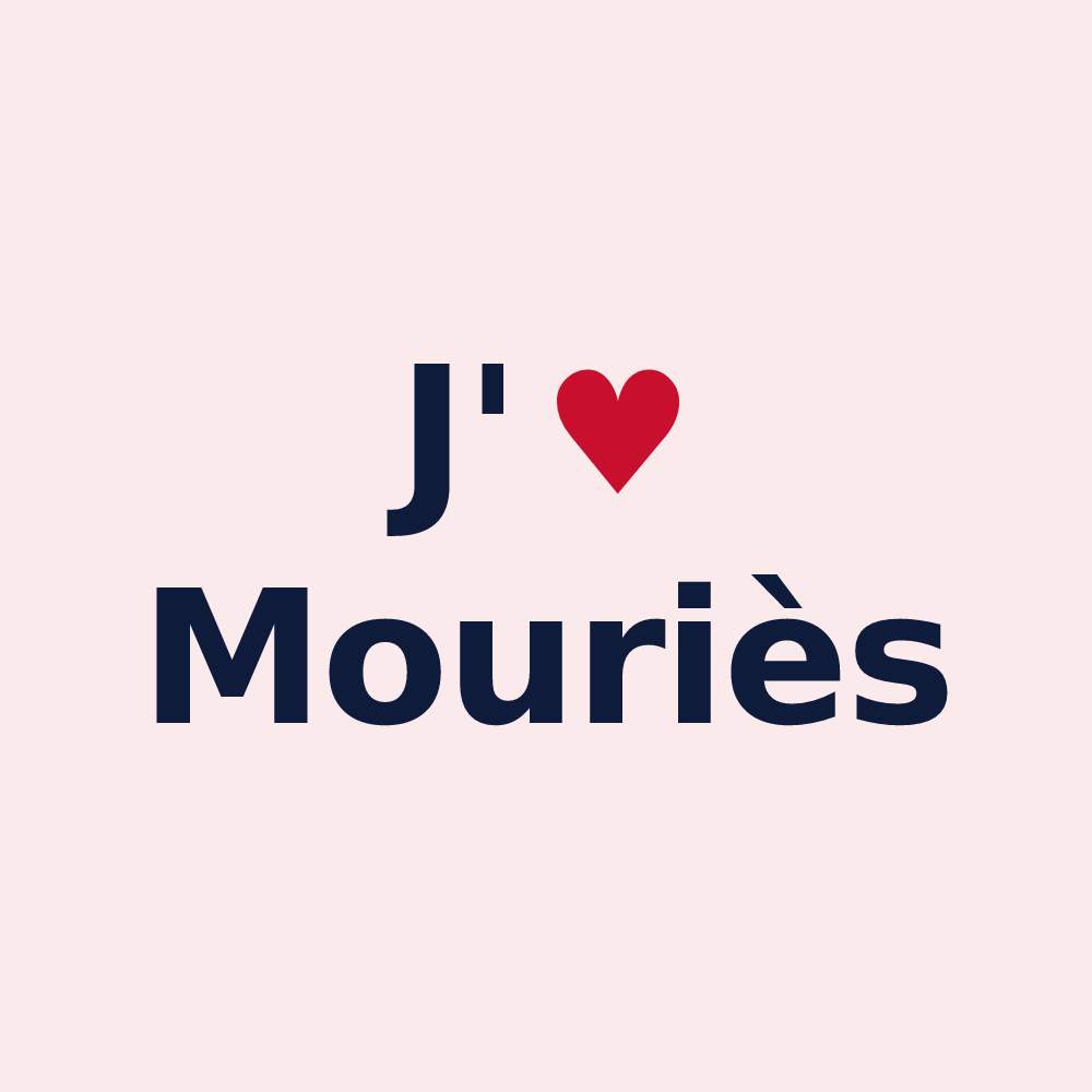 Magnet personnalisé Mouriès — design J'aime Mouriès