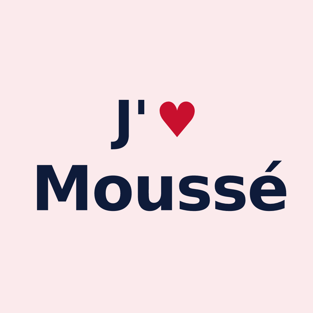 Magnet personnalisé Moussé — design J'aime Moussé