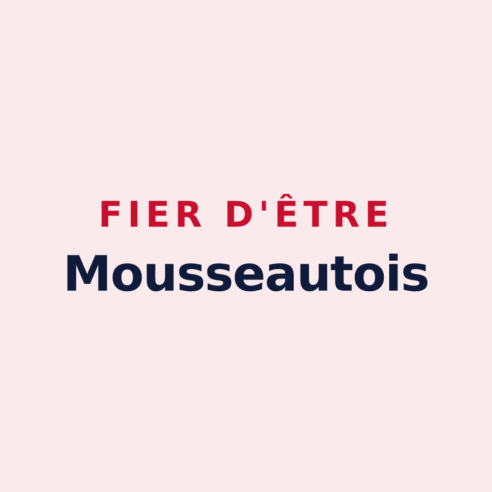 Magnet « Fier d'être Mousseautois » — design pour Mousseaux-lès-Bray